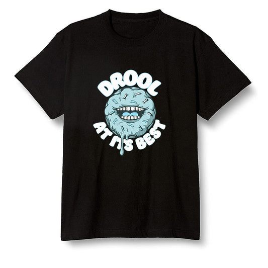 Pop Colour AJ1 NRG Joint Model - White - I love Donut Drool  - Black Men T-shirt