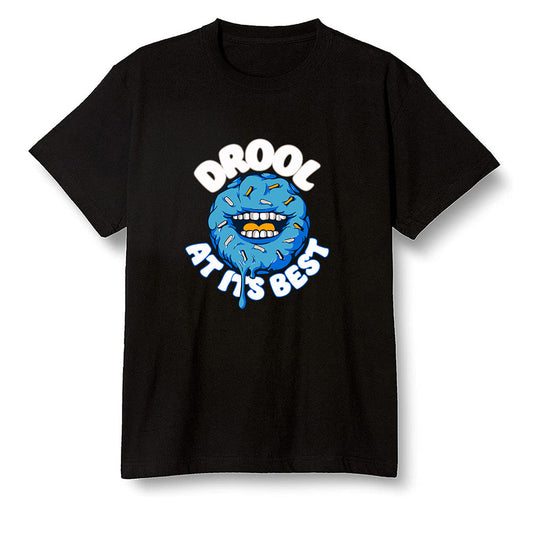 Pop Colour AJ1 Retro High OG PRO Prototype - I love Donut Drool  - Black Men T-shirt