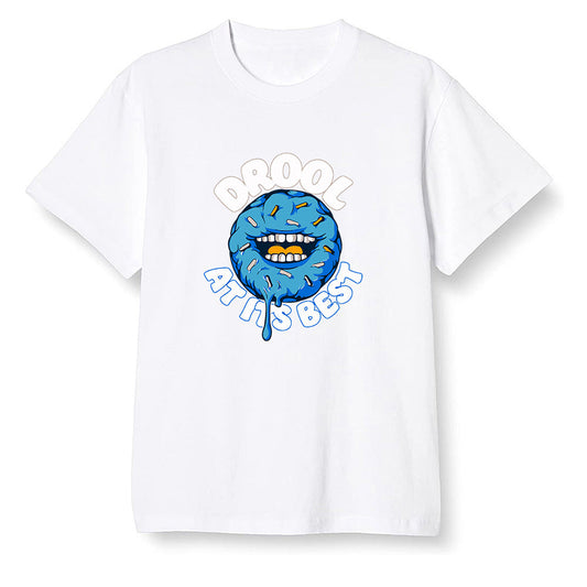 Pop Colour AJ1 Retro High OG PRO Prototype - I love Donut Drool  - White Men T-shirt