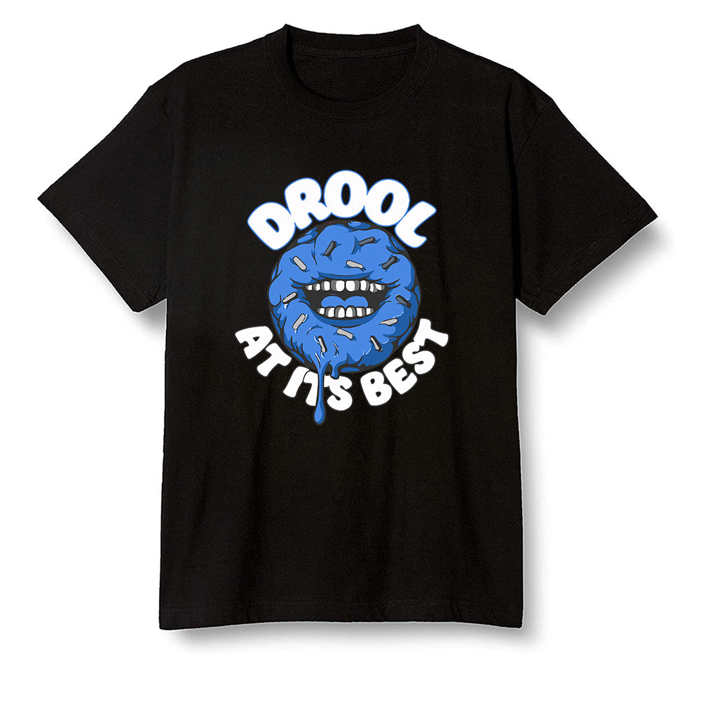 Pop Colour AJ13 Retro Black Royal - I love Donut Drool - Black Men T-shirt