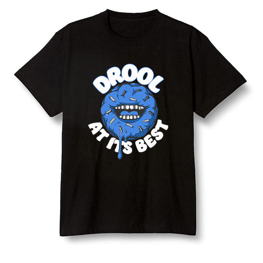Pop Colour AJ13 Retro Black Royal - I love Donut Drool - Black Men T-shirt