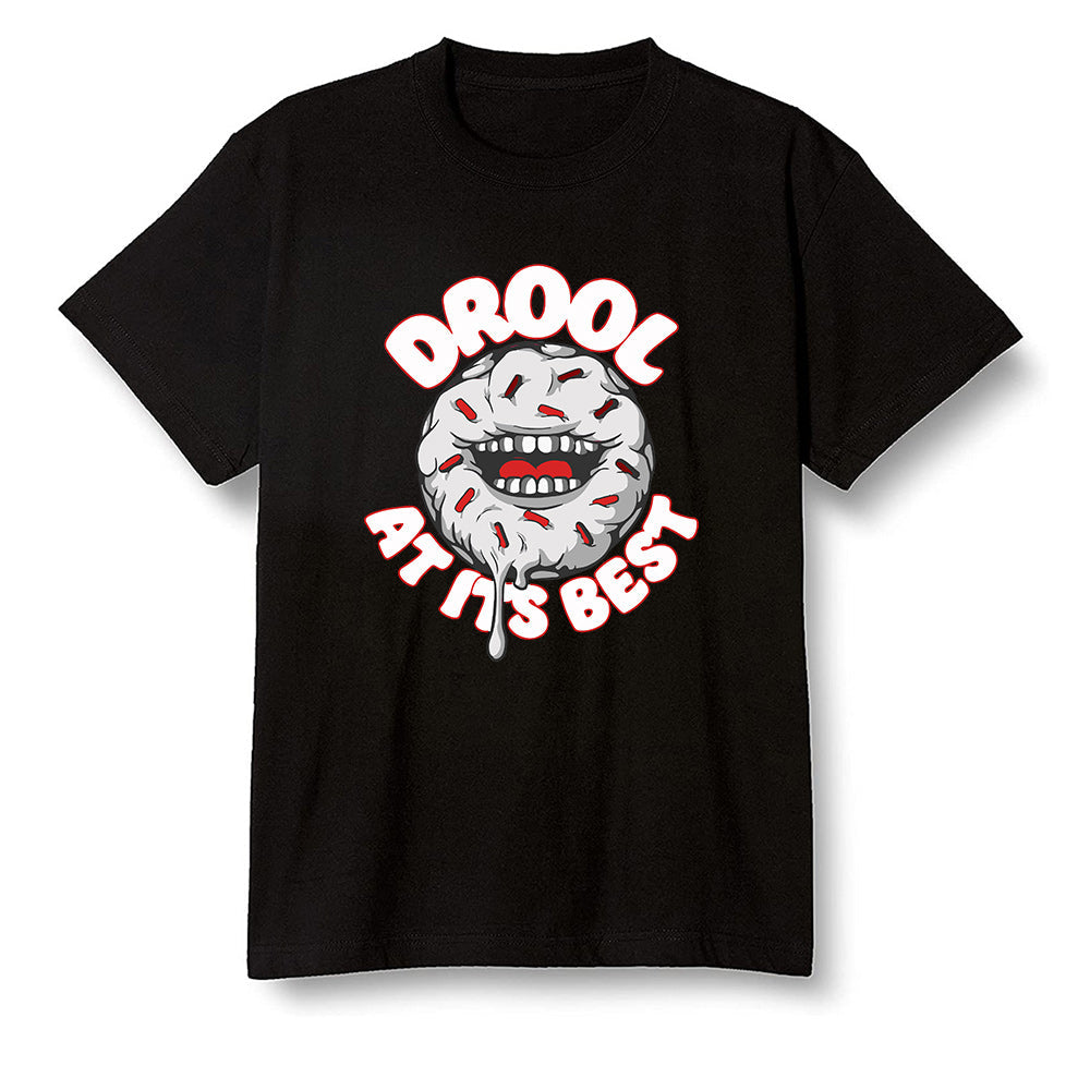 Pop Colour AJ13 Retro HE Got Game - I love Donut Drool - Black Men T-shirt