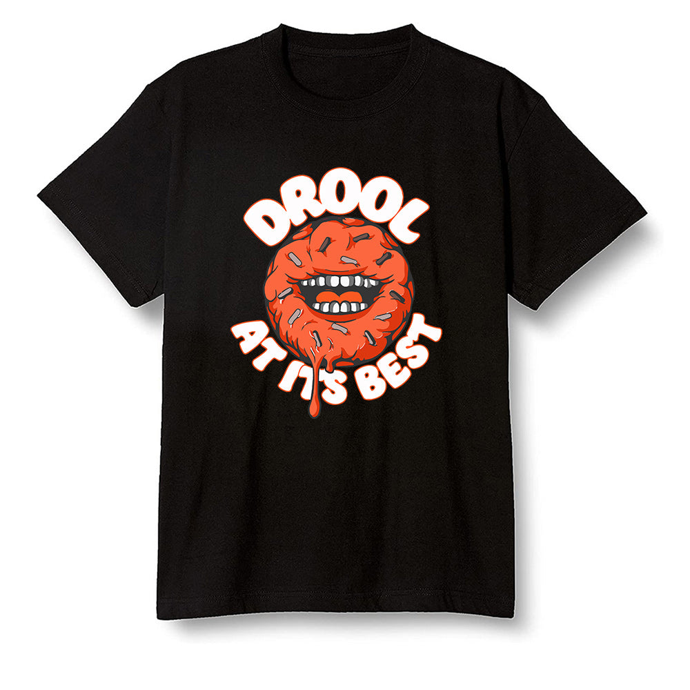 Pop Colour AJ13 Retro Starfish - I love Donut Drool - Black Men T-shirt