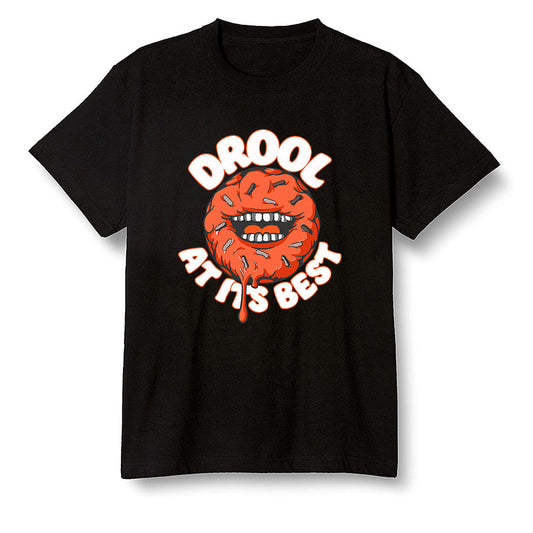 Pop Colour AJ13 Retro Starfish - I love Donut Drool - Black Men T-shirt