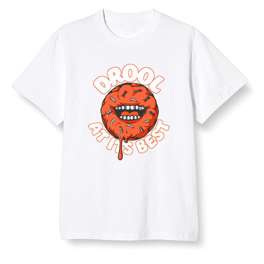 Pop Colour AJ13 Retro Starfish - I love Donut Drool - White Men T-shirt