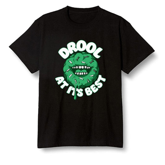 Pop Colour AJ13 Retro 'Lucky Green' - I love Donut Drool - Black Men T-shirt