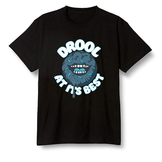 Pop Colour AJ13 Retro Obsidian Powder Blue - I love Donut Drool - Black Men T-shirt