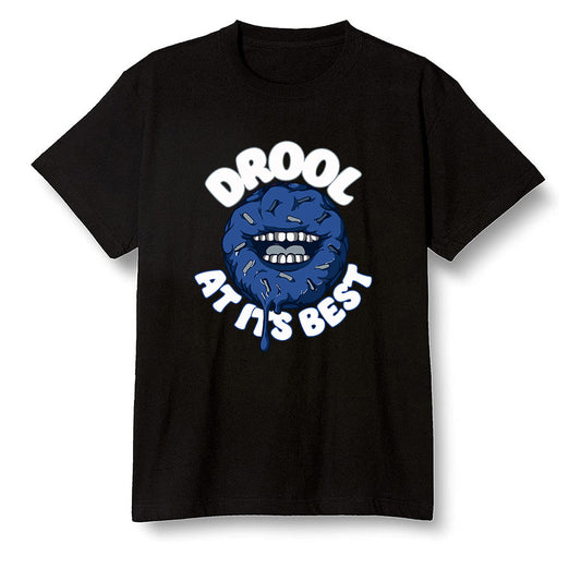Pop Colour AJ13 Retro Flint - I love Donut Drool - Black Men T-shirt