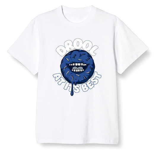 Pop Colour AJ13 Retro Flint - I love Donut Drool - White Men T-shirt