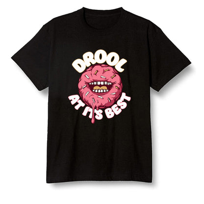 Pop Colour AJ13 Retro CNY - I love Donut Drool - Black Men T-shirt