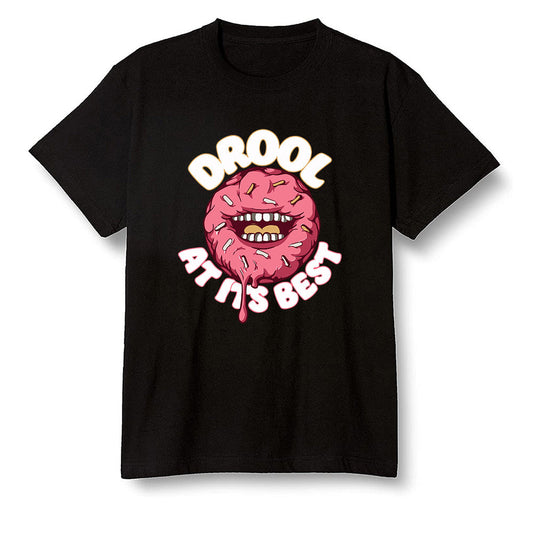 Pop Colour AJ13 Retro CNY - I love Donut Drool - Black Men T-shirt