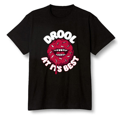 Pop Colour AJ13 Retro Gym Red Flint Grey - I love Donut Drool - Black Men T-shirt