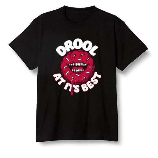Pop Colour AJ13 Retro Gym Red Flint Grey - I love Donut Drool - Black Men T-shirt