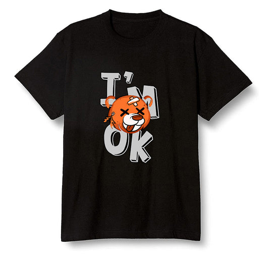 Pop Colour AJ1 Retro High OG Shattered Backboard - I'am Ok bubby bear  - Black Men T-shirt