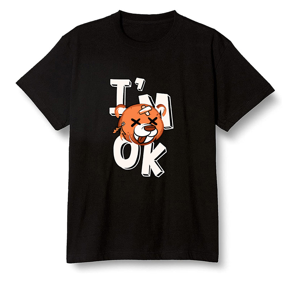 Pop Colour AJ1 Retro High OG Shattered Backboard Away - I'am Ok bubby bear  - Black Men T-shirt