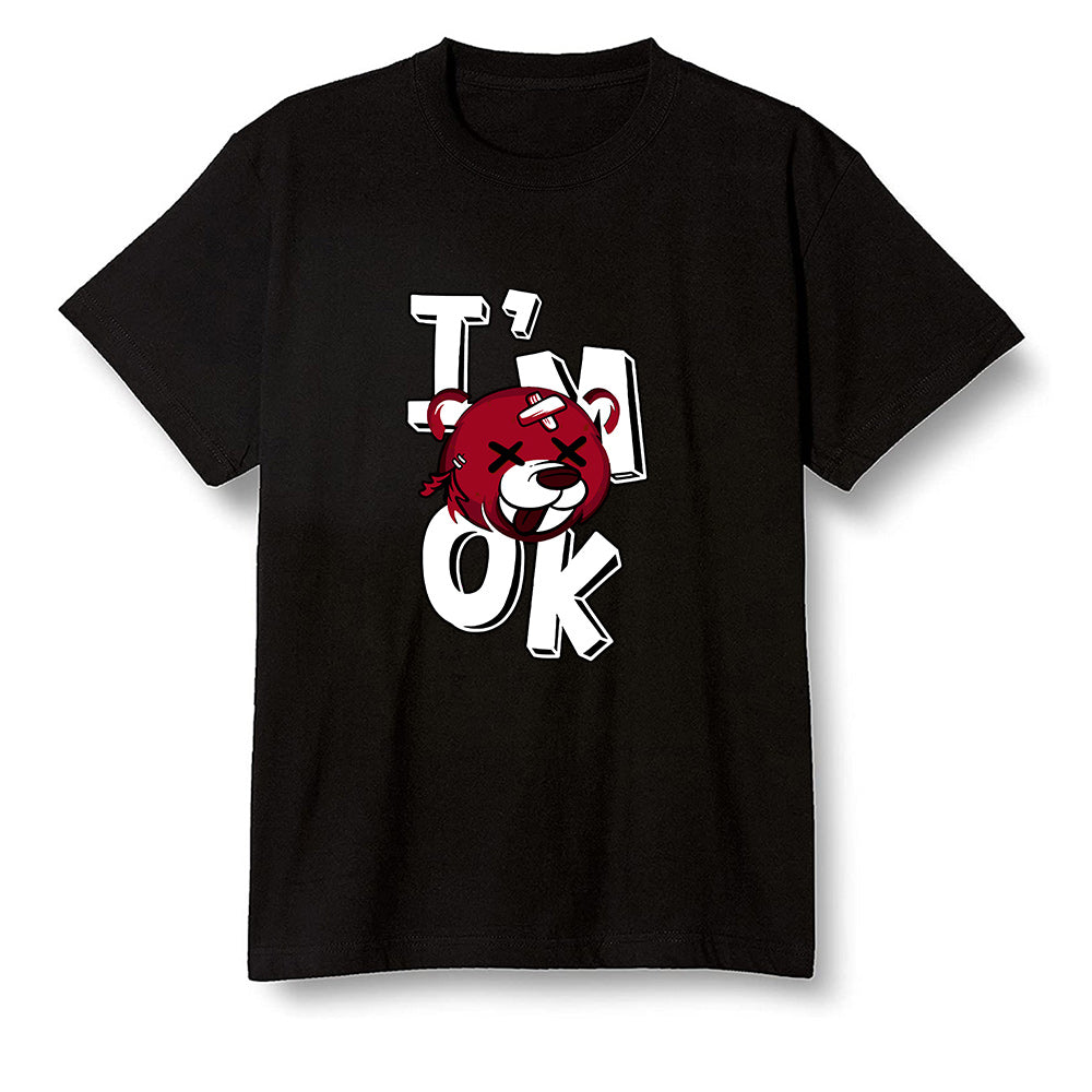 Pop Colour AJ1 High OG Satin Snake Chicago - I'am Ok bubby bear  - Black Men T-shirt