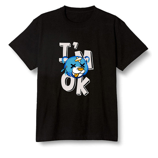 Pop Colour AJ1 Retro High OG PRO Prototype - I'am Ok bubby bear  - Black Men T-shirt
