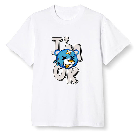 Pop Colour AJ1 Retro High OG PRO Prototype - I'am Ok bubby bear  - White Men T-shirt