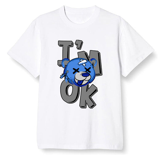 Pop Colour AJ13 Retro Black Royal - I'am Ok bubby bear - White Men T-shirt