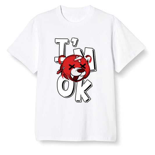 Pop Colour AJ13 Retro HE Got Game - I'am Ok bubby bear - White Men T-shirt