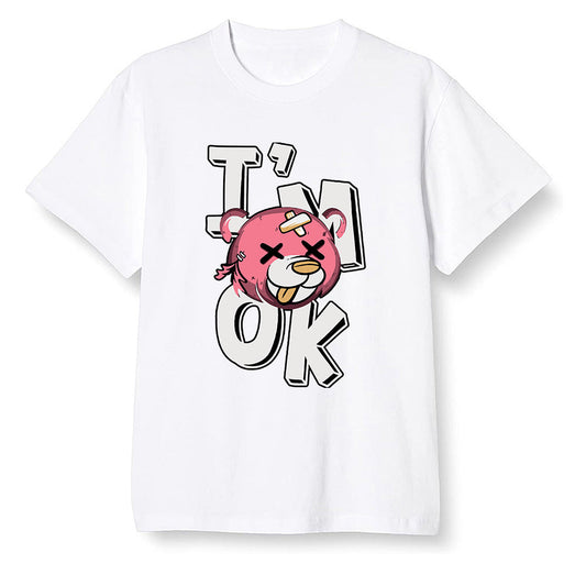Pop Colour AJ13 Retro CNY - I'am Ok bubby bear - White Men T-shirt