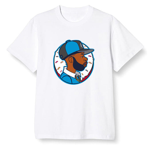 Pop Colour AJ1 NRG Joint Model - UNC - J Dilla Donut  - White Men T-shirt