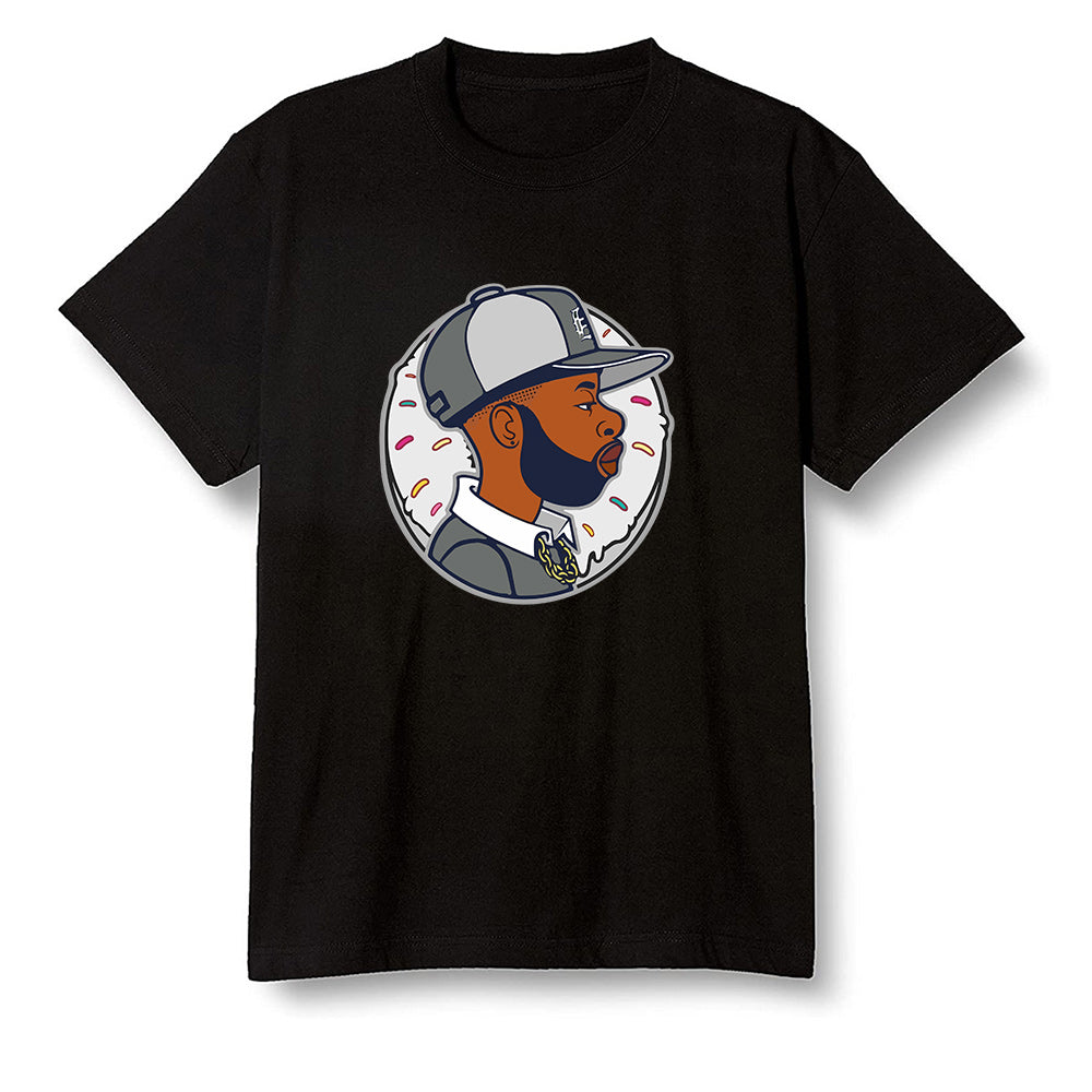 Pop Colour AJ1 Retro High OG CO Japan - Neutral Grey - J Dilla Donut  - Black Men T-shirt