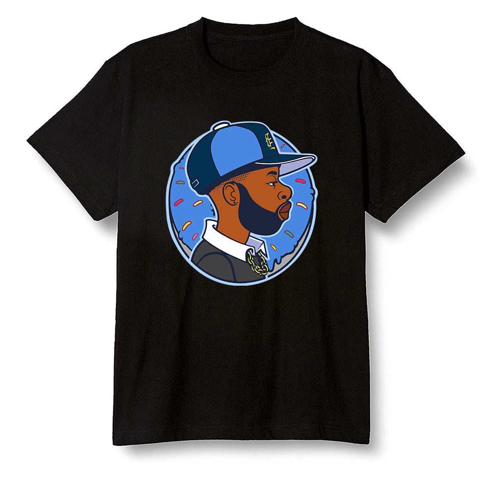 Pop Colour AJ13 Retro Black Royal - J Dilla Donut - Black Men T-shirt