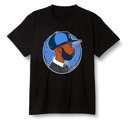 Pop Colour AJ13 Retro Black Royal - J Dilla Donut - Black Men T-shirt