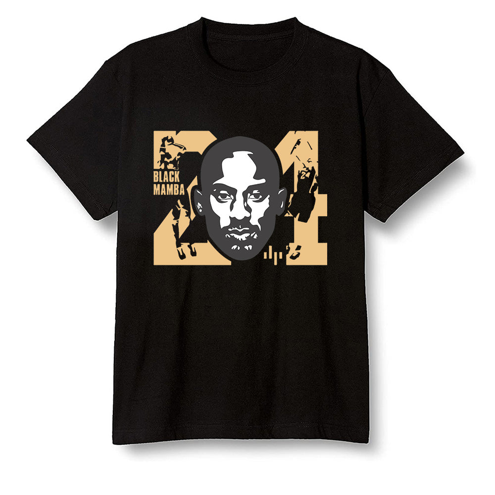 Pop Colour AJ1 Retro High OGetallic Gold - Kobe Bryant - Black Men T-shirt