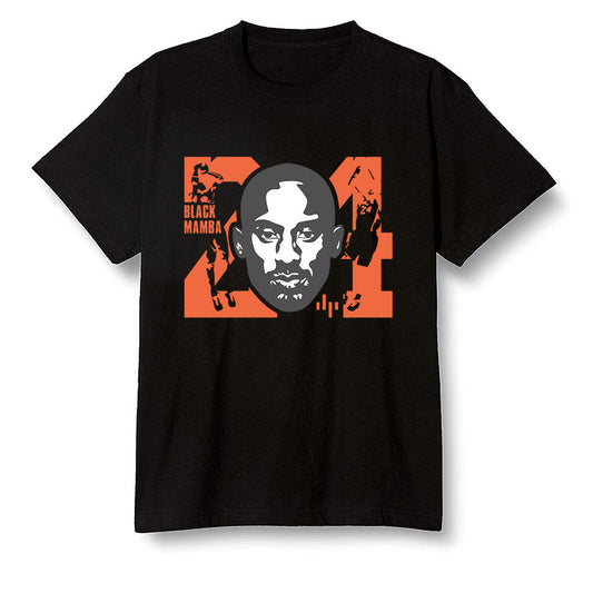 Pop Colour AJ1 Retro High OG Electro Orange - Kobe Bryant - Black Men T-shirt