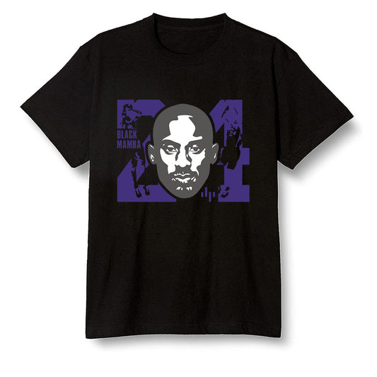 Pop Colour AJ1 Retro High OG Court Purple - Kobe Bryant - Black Men T-shirt