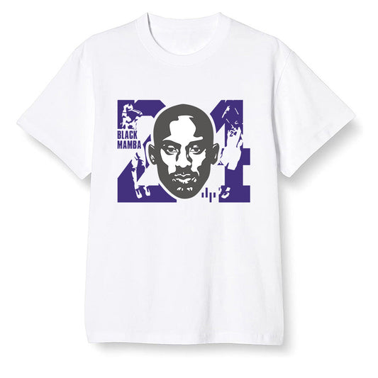 Pop Colour AJ1 Retro High OG Court Purple - Kobe Bryant - White Men T-shirt