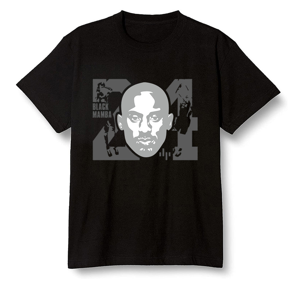 Pop Colour AJ1 High OG Silver TOE - Kobe Bryant - Black Men T-shirt