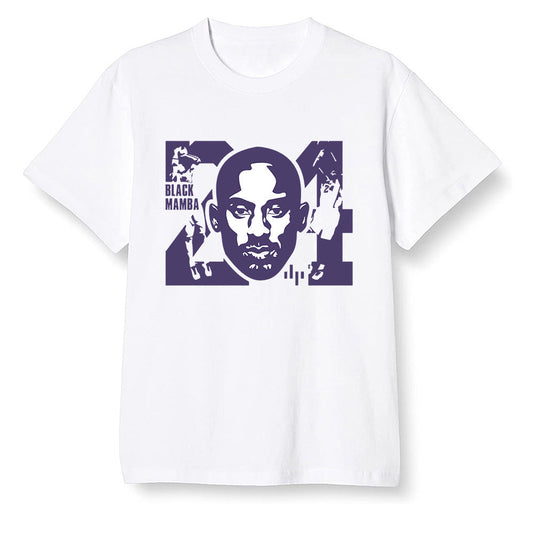 Pop Colour AJ1 High OG Court Purple - Kobe Bryant - White Men T-shirt