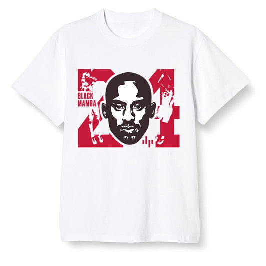 Pop Colour AJ13 Retro HE Got Game - Kobe Bryant - White Men T-shirt
