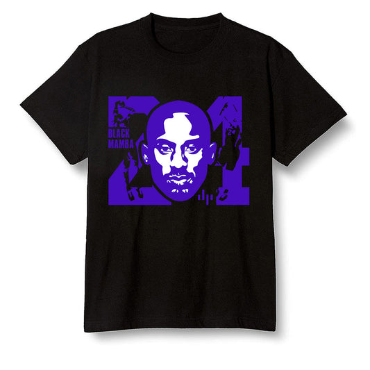 Pop Colour AJ13 Retro Court Purple - Kobe Bryant - Black Men T-shirt