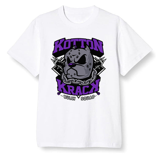 Pop Colour AJ13 Retro Court Purple - Kotton Krack - White Men T-shirt