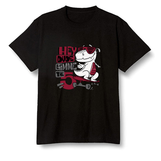 Pop Colour AJ1 Low Black Toe - Let's skate  - Black Men T-shirt