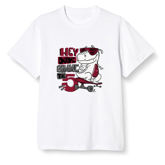 Pop Colour AJ1 Low Black Toe - Let's skate  - White Men T-shirt