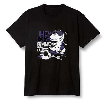Pop Colour AJ1 High OG Court Purple - Let's skate  - Black Men T-shirt