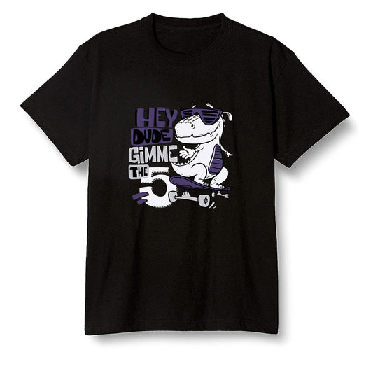 Pop Colour AJ1 High OG Court Purple - Let's skate  - Black Men T-shirt