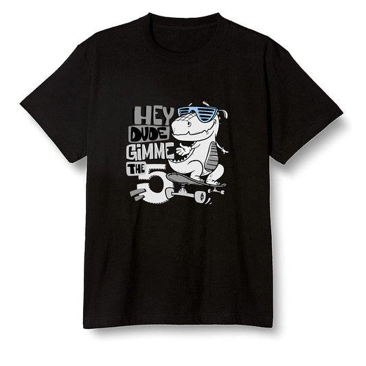 Pop Colour AJ1 Low Wolf Grey/Sail/Photon Dust/White - Let's skate  - Black Men T-shirt