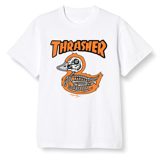 Pop Colour AJ1 Retro High OG Shattered Backboard Away - Little duck  - White Men T-shirt