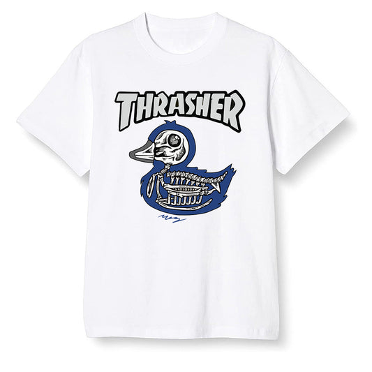 Pop Colour AJ13 Retro Flint - Little duck - White Men T-shirt