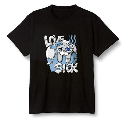 Pop Colour AJ1 Retro High OG Hyper Royal - Love Sick  - Black Men T-shirt