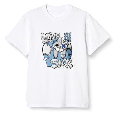 Pop Colour AJ1 Retro High OG Hyper Royal - Love Sick  - White Men T-shirt
