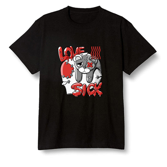 Pop Colour AJ1 Retro High OG Origin Story - Love Sick  - Black Men T-shirt