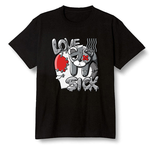 Pop Colour AJ13 Retro HE Got Game - Love Sick - Black Men T-shirt