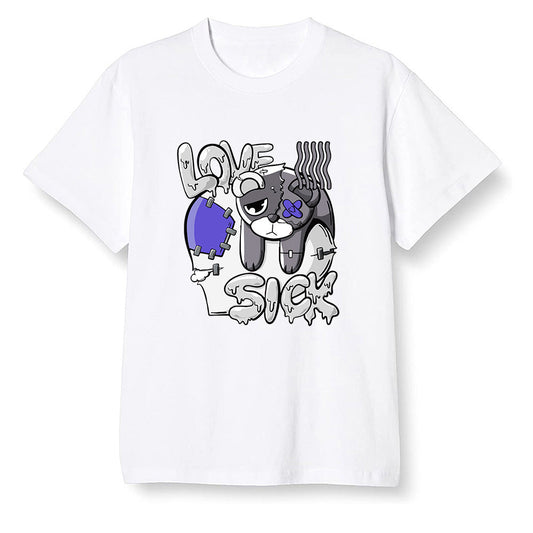 Pop Colour AJ6 Retro Ltr Flint - Love Sick - White Men T-shirt